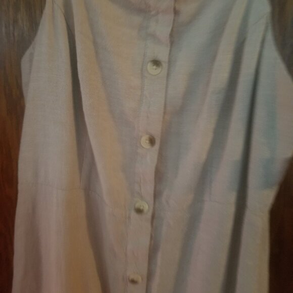 Old Navy Midi Dress Sz M Material Linen - Picture 3 of 6